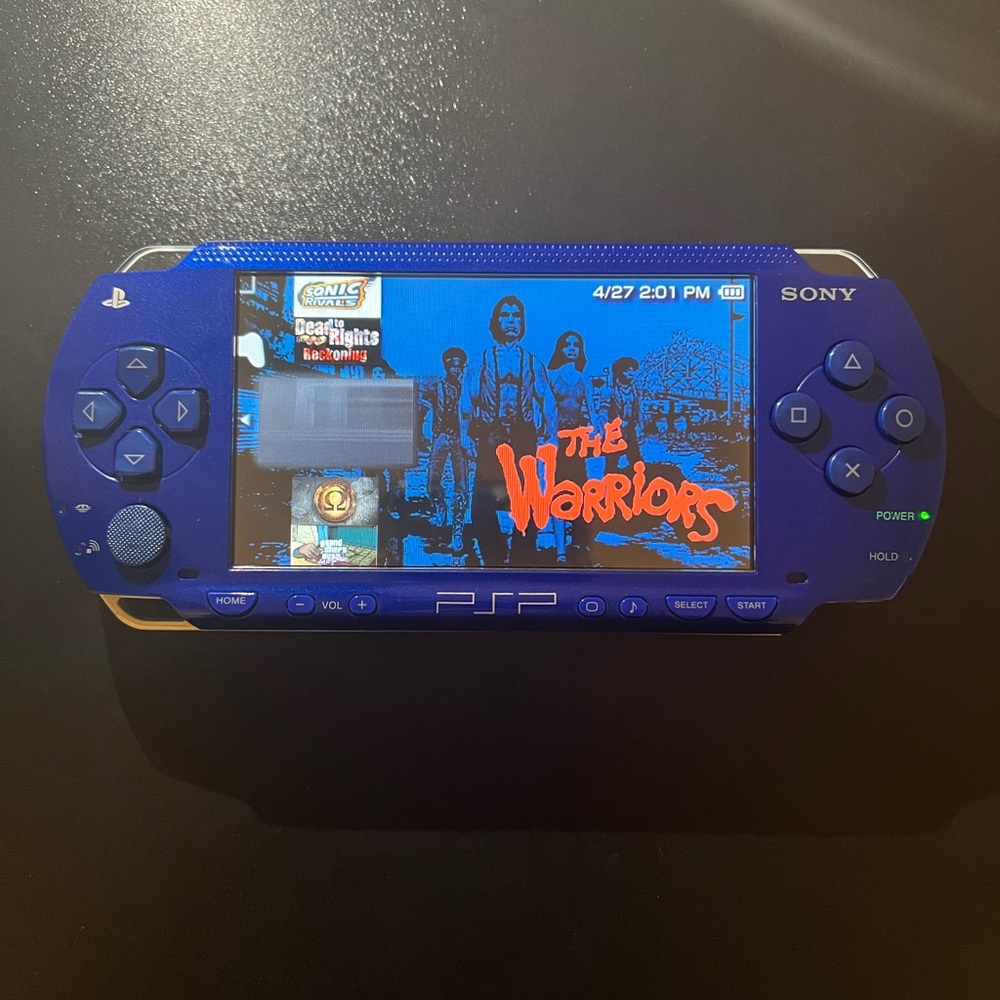 Sony Blue Handheld Console for Gaming Enthusiasts
